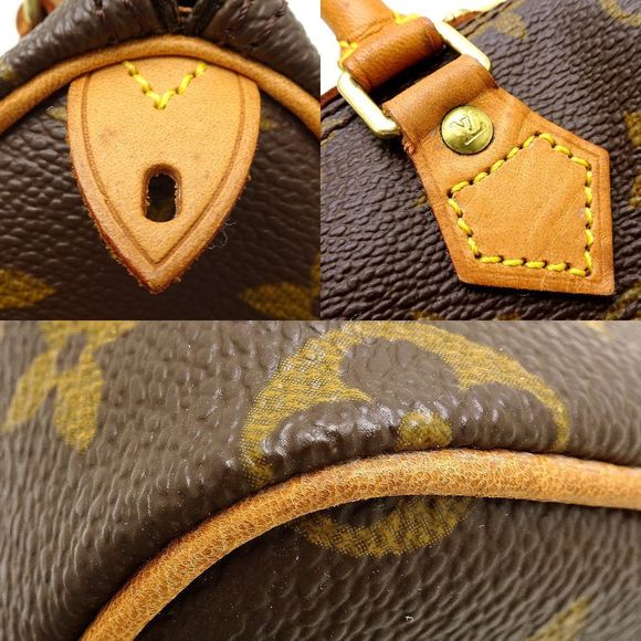 Louis Vuitton Monogram Mini Speedy Handbag Brown - Picture 3 of 7